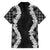 Hawaii Aloha Plumeria Lei Black Palaka Family Matching Summer Maxi Dress and Hawaiian Shirt - Polynesian Pride