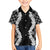 Hawaii Aloha Plumeria Lei Black Palaka Family Matching Summer Maxi Dress and Hawaiian Shirt - Polynesian Pride