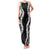 Hawaii Aloha Plumeria Lei Black Palaka Family Matching Tank Maxi Dress and Hawaiian Shirt - Polynesian Pride