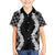 Hawaii Aloha Plumeria Lei Black Palaka Hawaiian Shirt - Polynesian Pride