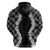 Hawaii Aloha Plumeria Lei Black Palaka Hoodie - Polynesian Pride