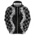 Hawaii Aloha Plumeria Lei Black Palaka Hoodie - Polynesian Pride