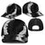 Hawaii Aloha Plumeria Lei Black Palaka Mesh Trucker Cap - Polynesian Pride
