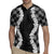 Hawaii Aloha Plumeria Lei Black Palaka Rugby Jersey - Polynesian Pride