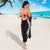 Hawaii Aloha Plumeria Lei Black Palaka Sarong - Polynesian Pride
