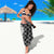 Hawaii Aloha Plumeria Lei Black Palaka Sarong - Polynesian Pride