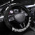 Hawaii Aloha Plumeria Lei Black Palaka Steering Wheel Cover - Polynesian Pride