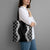 Hawaii Aloha Plumeria Lei Black Palaka Tote Bag - Polynesian Pride