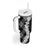 Hawaii Aloha Plumeria Lei Black Palaka Tumbler With Handle - Polynesian Pride