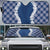 Hawaii Aloha Plumeria Lei Navy Palaka Auto Sun Shade - Polynesian Pride