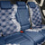 Hawaii Aloha Plumeria Lei Navy Palaka Back Car Seat Cover - Polynesian Pride