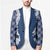 Hawaii Aloha Plumeria Lei Navy Palaka Blazer - Polynesian Pride