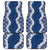 Hawaii Aloha Plumeria Lei Navy Palaka Car Mats - Polynesian Pride