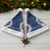 Hawaii Aloha Plumeria Lei Navy Palaka Christmas Santa Hat - Polynesian Pride