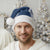 Hawaii Aloha Plumeria Lei Navy Palaka Christmas Santa Hat - Polynesian Pride