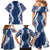 Hawaii Aloha Plumeria Lei Navy Palaka Family Matching Mermaid Dress and Hawaiian Shirt - Polynesian Pride