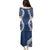 Hawaii Aloha Plumeria Lei Navy Palaka Family Matching Puletasi and Hawaiian Shirt - Polynesian Pride
