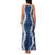 Hawaii Aloha Plumeria Lei Navy Palaka Family Matching Tank Maxi Dress and Hawaiian Shirt - Polynesian Pride