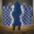 Hawaii Aloha Plumeria Lei Navy Palaka Hooded Blanket - Polynesian Pride