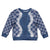 Hawaii Aloha Plumeria Lei Navy Palaka Kid Ugly Christmas Sweater - Polynesian Pride