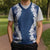 Hawaii Aloha Plumeria Lei Navy Palaka Christmas Knitted V-Neck Vest - Polynesian Pride