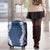 Hawaii Aloha Plumeria Lei Navy Palaka Luggage Cover - Polynesian Pride