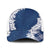 Hawaii Aloha Plumeria Lei Navy Palaka Mesh Trucker Cap - Polynesian Pride