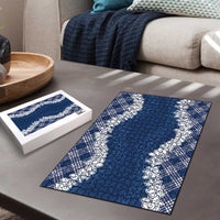 Hawaii Aloha Plumeria Lei Navy Palaka Puzzle LT7 - Polynesian Pride