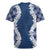 Hawaii Aloha Plumeria Lei Navy Palaka Rugby Jersey - Polynesian Pride