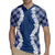 Hawaii Aloha Plumeria Lei Navy Palaka Rugby Jersey - Polynesian Pride