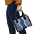 Hawaii Aloha Plumeria Lei Navy Palaka Shoulder Handbag - Polynesian Pride