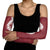 Hawaii Aloha Plumeria Lei Scarlet Palaka Arm Sleeves - Polynesian Pride