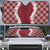 Hawaii Aloha Plumeria Lei Scarlet Palaka Auto Sun Shade - Polynesian Pride