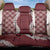 Hawaii Aloha Plumeria Lei Scarlet Palaka Back Car Seat Cover - Polynesian Pride