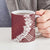 Hawaii Aloha Plumeria Lei Scarlet Palaka Ceramic Mug - Polynesian Pride