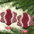 Hawaii Aloha Plumeria Lei Scarlet Palaka Ceramic Ornament - Polynesian Pride