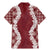 Hawaii Aloha Plumeria Lei Scarlet Palaka Family Matching Mermaid Dress and Hawaiian Shirt - Polynesian Pride