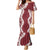 Hawaii Aloha Plumeria Lei Scarlet Palaka Family Matching Mermaid Dress and Hawaiian Shirt - Polynesian Pride