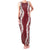 Hawaii Aloha Plumeria Lei Scarlet Palaka Family Matching Tank Maxi Dress and Hawaiian Shirt - Polynesian Pride