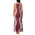 Hawaii Aloha Plumeria Lei Scarlet Palaka Family Matching Tank Maxi Dress and Hawaiian Shirt - Polynesian Pride