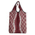 Hawaii Aloha Plumeria Lei Scarlet Palaka Grocery Bag - Polynesian Pride