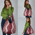 Hawaii Aloha Plumeria Lei Scarlet Palaka Grocery Bag - Polynesian Pride