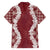 Hawaii Aloha Plumeria Lei Scarlet Palaka Hawaiian Shirt - Polynesian Pride