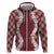 Hawaii Aloha Plumeria Lei Scarlet Palaka Hoodie - Polynesian Pride