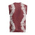Hawaii Aloha Plumeria Lei Scarlet Palaka Christmas Knitted V-Neck Vest - Polynesian Pride
