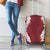 Hawaii Aloha Plumeria Lei Scarlet Palaka Luggage Cover - Polynesian Pride