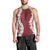 Hawaii Aloha Plumeria Lei Scarlet Palaka Men Tank Top - Polynesian Pride