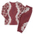 Hawaii Aloha Plumeria Lei Scarlet Palaka Christmas Pajama Set - Polynesian Pride