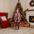 Hawaii Aloha Plumeria Lei Scarlet Palaka Christmas Pajama Set - Polynesian Pride