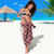 Hawaii Aloha Plumeria Lei Scarlet Palaka Sarong - Polynesian Pride